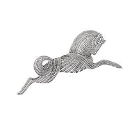 Broche tendance vintage en alliage - Accessoire portable pour femme - Design décontracté - Cadeau spécial - Broche élégante en forme de cheval, taille unique, Comme décrit