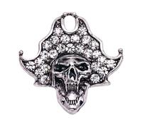 Broche tête de mort pour femme en alliage robuste, bijou gothique pour les fêtes, usage quotidien, fermeture sécurisée, cadeaux supplémentaires en alliage, taille unique, Comme décrit
