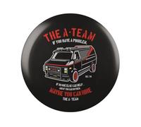 Broche The A Team - Agence Tout Risque - Noir et Rouge - Serie TV Annes 80 Culte - Broche Decorative 4,4 cm