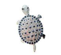 Broche tortue en alliage transparent - Accessoire tendance pour vêtements, sacs - Idée cadeau amusante pour ami famille - Broche tortue en alliage, taille unique, Comme décrit