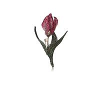 Broche Tulipe brodée à la Main, élégante, Florale, Accessoires de Manteau pour Femme, Corsage