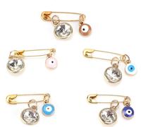 Broche turque yeux bleus personnaliser épingle à la main pour vêtements chapeaux sacs décoration