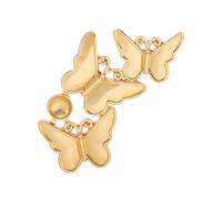 Broche unique à trois papillons élégante avec des couleurs vives et un charme culturel pour les occasions spéciales