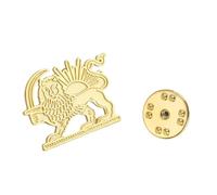 Broche unique en acier inoxydable sur le thème du drapeau de l'Iran, bijou léger et exquis, pour un usage quotidien, accessoire culturel de bijoux, map 4, Comme décrit