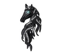 Broche unique en alliage avec motif de cheval robuste et confortable, idéale pour un usage quotidien, des occasions spéciales, accessoire tendance pour cheval, One Size, Comme décrit