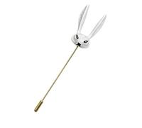 Broche unique en céramique sur le thème des renards - Accessoire idéal pour ajouter une touche d'art à n'importe quel ensemble pendentif minimaliste, One Size, Comme décrit