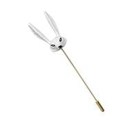 Broche unique en céramique sur le thème des renards - Accessoire unique idéal pour ajouter une touche d'art à n'importe quel ensemble pendentif minimaliste, One Size, Comme décrit