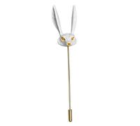 Broche unique en céramique sur le thème des renards - Accessoire unique idéal pour ajouter une touche d'art à n'importe quel ensemble pendentif minimaliste, One Size, Comme décrit