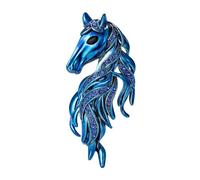 Broche unique en forme de cheval, accessoire en alliage, robuste, confortable, idéal pour un usage quotidien, occasions spéciales, bijoux de broche fait à la main, Einheitsgröße, comme décrit