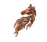 Broche unique en forme de cheval, accessoire en alliage, robuste, confortable, idéal pour un usage quotidien, occasions spéciales, bijoux de broche fait à la main, Einheitsgröße, comme décrit