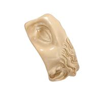 Broche unique en forme de demi-visage pour les amateurs de mode et les expositions d'art avec un savoir-faire raffiné pour un usage quotidien, taille unique, Comme décrit
