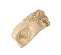 Broche unique en forme de demi-visage pour les amateurs de mode et les expositions d'art avec un savoir-faire raffiné, bijoux tendance, taille unique, Comme décrit
