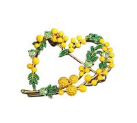 Broche unique en forme de fruit - Élégante broche colorée et élégante - Accessoire de costume adapté pour une fête d'amour ou au bureau - Bijoux unisexes, taille unique, Comme décrit