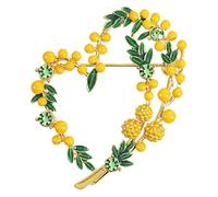 Broche unique en forme de fruit élégante et colorée - Accessoire de costume adapté pour une fête d'amour ou au bureau - Broche faite à la main, taille unique, Comme décrit