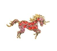 Broche unique en forme de licorne en métal robuste pour une utilisation à long terme Broche élégante en forme de licornes, taille unique, Comme décrit