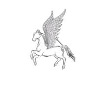 Broche unique en forme de papillon avec structure en alliage - Accessoire de mode pour vêtements et sacs - Bijou symbolique, Einheitsgröße, comme décrit