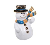 Broche unique en forme de sapin de Noël avec strass - Bonhomme de neige - Pour femme - Pour festival - Bijoux de bureau, taille unique, Comme décrit