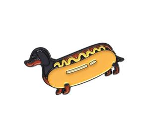 Broche unique hamburger et hot-dogs - Accessoire de bijoux pour tenues à la mode - Artisanat en alliage de zinc robuste - Accessoire de mode, taille unique, Comme décrit