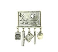 Broche unique inspirée de la boussole fabriquée en alliage de qualité supérieure pour une amélioration des styles individuels et une inspiration académique, One Size, Comme décrit
