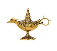 Broche unisexe de style rétro exotique avec lampe de dieu arabe émaillé émaillé antidérapant pour sac à bandoulière et collier anti-exposition, Métal, Pierre secondaire