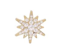 Broche unisexe minimaliste style coréen - Accessoire robuste - Finition métallique - Symbole mystique étoile - Fixation facile, As show, Métal