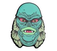 Broche universelle monstres créature du lagon noir émaillé - Brille dans le noir - Broche officielle du film d'horreur, Zinc, Sans pierre précieuse