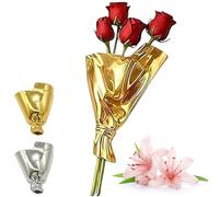 Broche vase à fleurs artistique, pince à fleurs for bouquets à porter, mini broche bouquet de fleurs, pince porte-broches for bouquet de fleurs à faire soi-même, for veste(Gold)