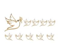 Broche vintage en alliage de zinc avec découpe complexe et symbole de paix pour un confort tout au long de la journée, taille unique, Comme décrit