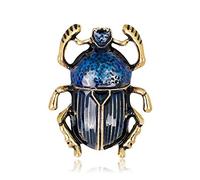 Broche vintage en alliage émaillé pour femme et homme - 3 couleurs au choix, Émail, métal, na