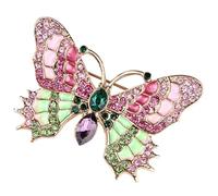 Broche Vintage en Émail, Alliage, pour Vêtements et Chapeaux | Fixation Solide, Effet Décoratif, N’abîme Pas les Tissus, pour Noël Fête des Mères