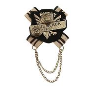 Broche vintage en tissu de style britannique pour corsage, as described, Plastique, comme description