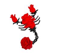 Broche vintage Scorpions et Alliage de Rose avec Art Goutte d'Eau Design Revers Accessoire pour Femmes Hommes Gothique Bijoux Cadeau Style Antiquité Alliage Trust Pin, taille unique, Comme décrit