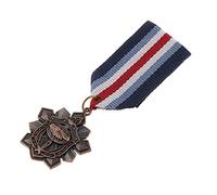 Broche vintage unisexe pour médaille militaire armée badge étoile bijoux style 4, 85 mm, Plastique, comme description