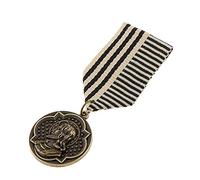 Broche vintage unisexe pour médaille militaire armée badge étoile bijoux style 4, 85 mm, Plastique, comme description