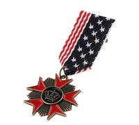 Broche vintage unisexe pour médaille militaire armée badge étoile bijoux style 4, 85mm, Plastique, comme description