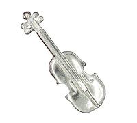 Broche Violon Pour Homme ou Femme, Fait Main en Etain - Fabrication Française