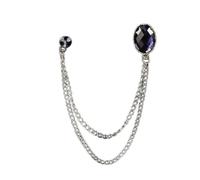 Broches à chaîne classique en strass pour hommes, bijoux de costume, décoration en cristal Vintage, broche de Banquet, Badges, Corsage