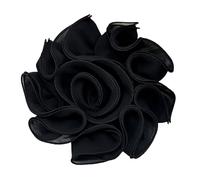 Broches à fleurs créatives pour vêtements de mode - Ornement détachable pour mettre en valeur les vêtements des femmes - Accessoire noir élégant, taille unique, Comme décrit