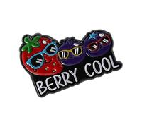 Broches à huile en forme de fruit ludique en forme de chaton de dessin animé, couleurs vives, bijoux en alliage, idées de cadeaux fantaisie, broches de dessin animé en forme de fruit animé, insigne de