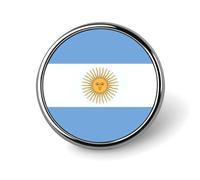 Broches Amusantes Avec Le Drapeau De La République D'Argentine Carrées Rondes Ou En Forme De Cœur Pour Femmes Et Hommes Épingles À Revers Sacs À Dos Vestes Chapeaux Accessoires Fantaisie Cadeaux