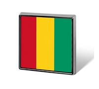 Broches Amusantes Avec Le Drapeau De La République De Guinée Carrées Rondes Ou En Forme De Cœur Pour Femmes Et Hommes Épingles À Revers Sacs À Dos Vestes Chapeaux Accessoires Fantaisie Cadeaux
