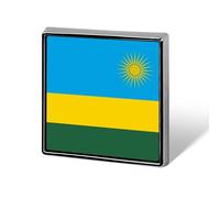 Broches Amusantes Avec Le Drapeau De La République Du Rwanda Carrées Rondes Ou En Forme De Cœur Pour Femmes Et Hommes Épingles À Revers Sacs À Dos Vestes Chapeaux Accessoires Fantaisie Cadeaux