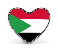 Broches Amusantes Avec Le Drapeau De La République Du Soudan Carrées Rondes Ou En Forme De Cœur Pour Femmes Et Hommes Épingles À Revers Sacs À Dos Vestes Chapeaux Accessoires Fantaisie Cadeaux