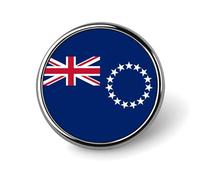 Broches Amusantes Avec Le Drapeau Des Îles Cook Carrées Rondes Ou En Forme De Cœur Pour Femmes Et Hommes Épingles À Revers Sacs À Dos Vestes Chapeaux Accessoires Fantaisie Cadeaux