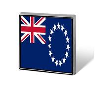 Broches Amusantes Avec Le Drapeau Des Îles Cook Carrées Rondes Ou En Forme De Cœur Pour Femmes Et Hommes Épingles À Revers Sacs À Dos Vestes Chapeaux Accessoires Fantaisie Cadeaux