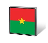 Broches Amusantes Avec Le Drapeau Du Burkina Faso Carrées Rondes Ou En Forme De Cœur Pour Femmes Et Hommes Épingles À Revers Sacs À Dos Vestes Chapeaux Accessoires Fantaisie Cadeaux