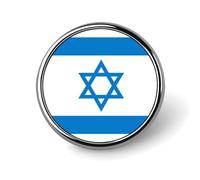 Broches Amusantes Représentant Le Drapeau De L'État D'Israël Carrées Rondes Ou En Forme De Cœur Pour Femmes Et Hommes Épingles À Revers Sacs À Dos Vestes Chapeaux Accessoires Fantaisie Cadeaux