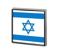 Broches Amusantes Représentant Le Drapeau De L'État D'Israël Carrées Rondes Ou En Forme De Cœur Pour Femmes Et Hommes Épingles À Revers Sacs À Dos Vestes Chapeaux Accessoires Fantaisie Cadeaux