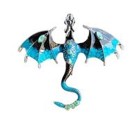 Broches Animaux pour Femme - Broche Vintage, Dragon Rétro | Épinglette Animal à la mode, Broche Dragon Vintage, Bijoux en émail de Dragon, Broches De Fête Uniques, Consulte la descripción, Voir