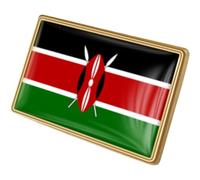 Broches avec Le Drapeau du Kenya, Emblème National du Kenya, Broches avec des Fleurs Nationales, Insignes, Épinglettes avec Le Drapeau du Pays